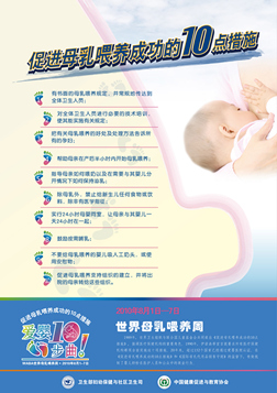 2010年：成功促进母乳喂养十项措施